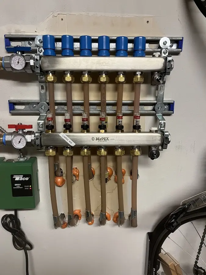 Plumber performing Gas Leak Detection at a residential property in Dahlonega